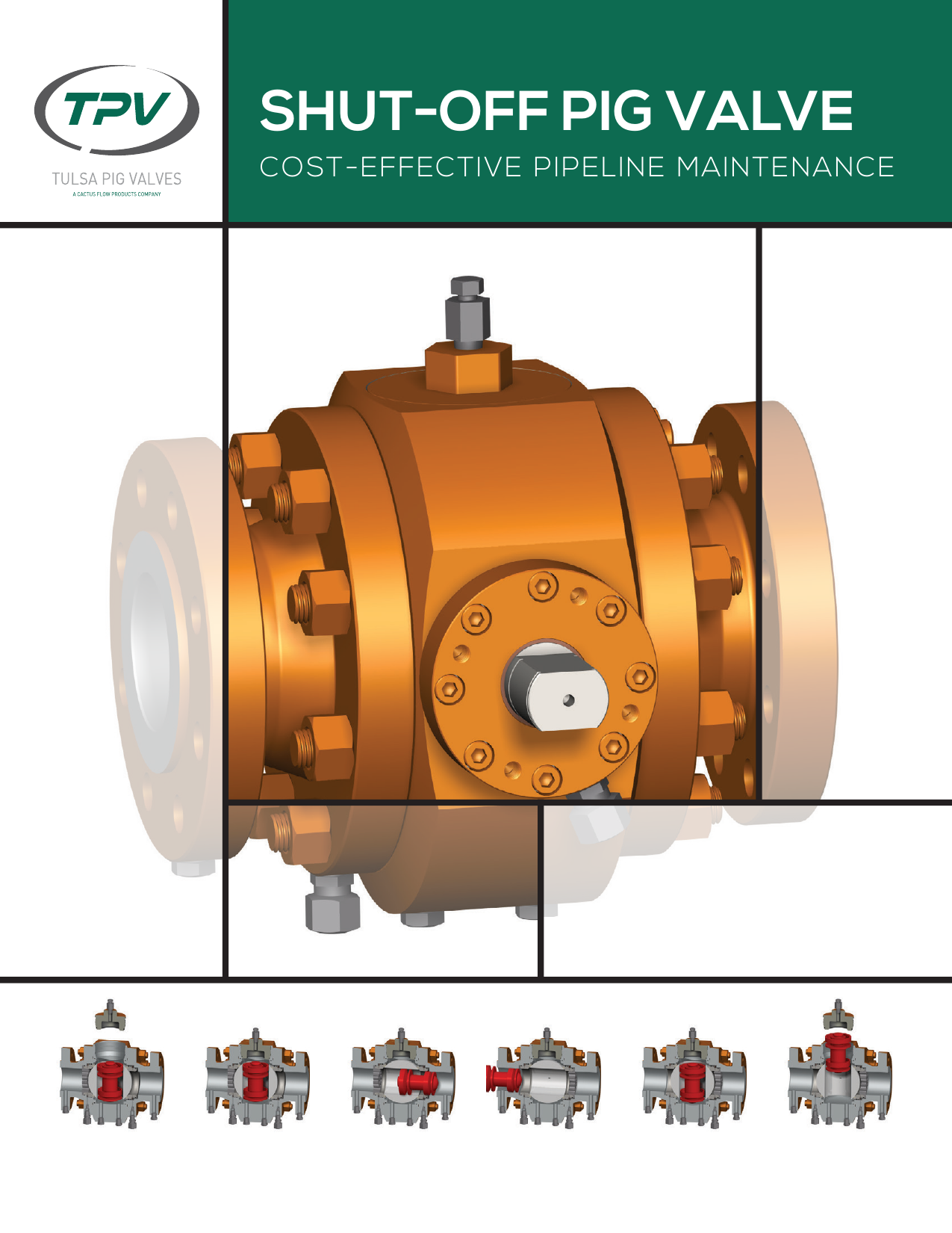 Front cover of Tulsa Pig Valves Brochure