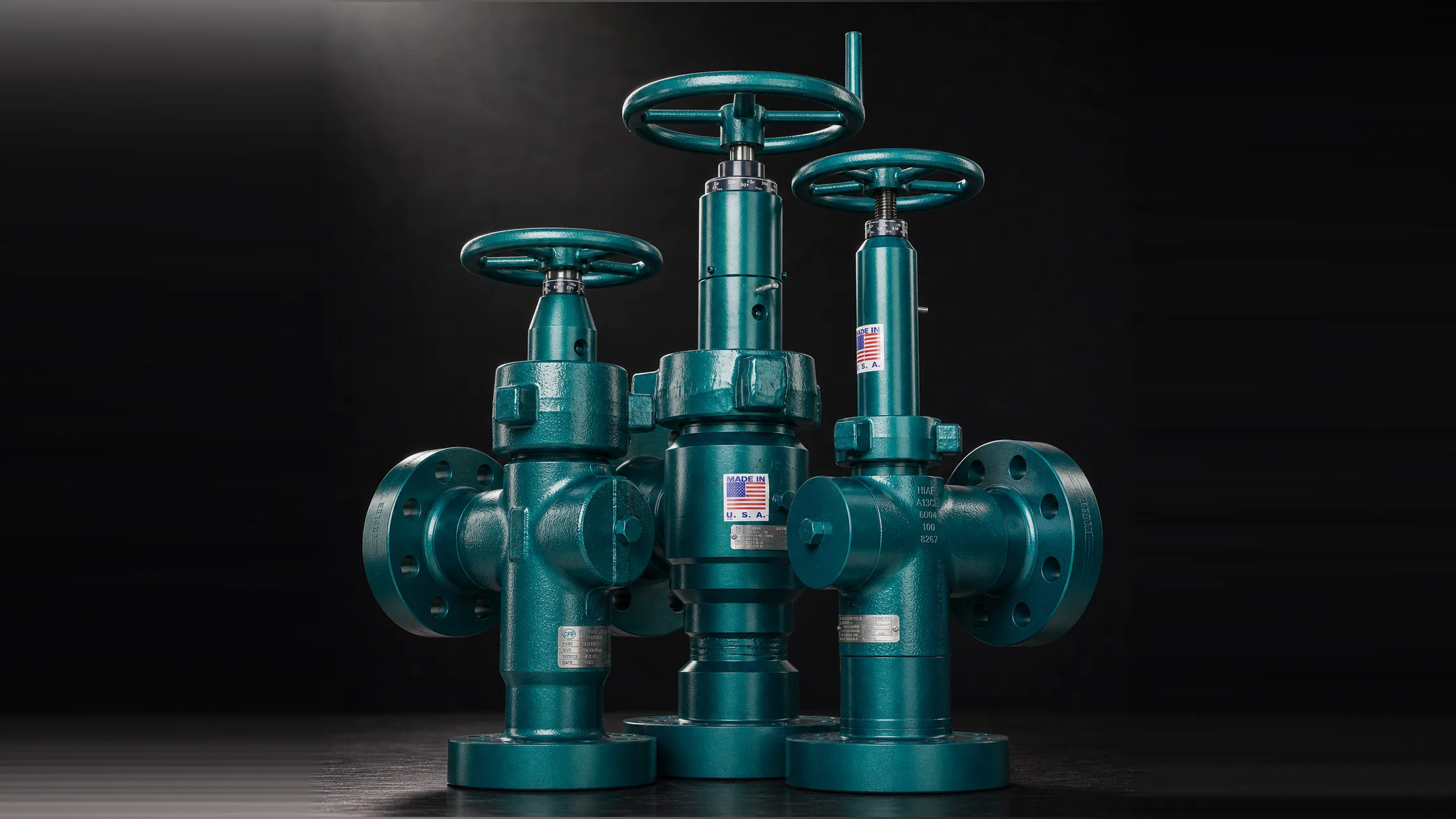 Three Cactus Flow choke valves