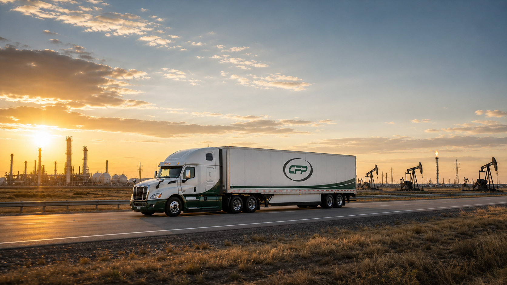 Cactus Flow 18-wheeler carrying flow control equipment on a highway